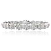 1ct Diamond Oval Link Bracelet