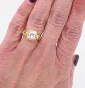 18k Simon G Diamond Engagement Ring