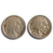 1913 T 2 D & S Buffalo Nickels