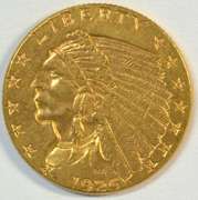 Very Choice BU 1927 US $2.50 Indian Gold Piece