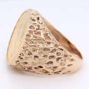 Incredible Yellow Gold Cinco Pseos Mexican Coin Ring