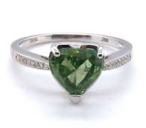 Fabulous White Gold Heart Shaped Diamond Engagement Ring