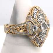 Sterling Silver Signed Cubic Zirconia Ring