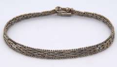 Vintage Sterling Silver Braided Bracelet