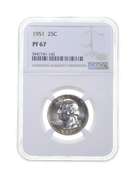 PF67 1951 Washington Quarter - Graded NGC