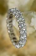 Exceptional Platinum and Diamond Eternity Band