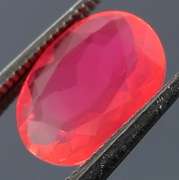Gorgeous 1.33ct faceted flamingo pink Opal