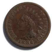 1886 Type 1 Indian Head Cent