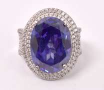 Majestic Purple Gemstone Ring in Sterling Silver