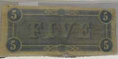 Confederate: 1864  $5 Richmond, circ, signed & numbered