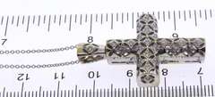 Fabulous 18kt apx .75ctw Diamond Cross Pendant on Chain
