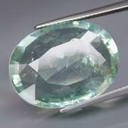 Ice blue! Unheated! 17.41ct pendant cut Aquamarine