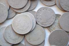 4 Each 1890-3 1895-99 V Nickels