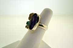 Sterling Silver Raw Gemstone Ring Lot
