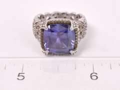 Precious Purple Gemstone Ring in Sterling Silver