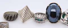 Vintage Sterling Silver Lot of Rings