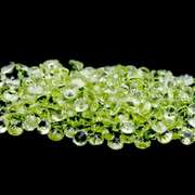 Solitaire cut! Unheated! 12.17ct Peridot set