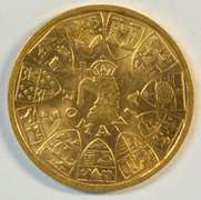Simply superb Gem BU 1944 Romania 20 Lei Gold Piece