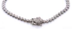 Dazzling White Gold Diamond Heart Bracelet