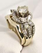 Impressive White Gold Diamond Wedding Set