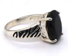 Sterling Silver oval Cut Gemstone Ring