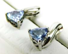 High Quality Sterling Tanzanite Earrings
