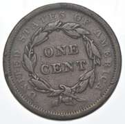 1839 Braided Hair Large Cent - N.8 Head '40
