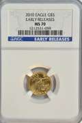 Flawless NGC MS70 EARLY RELEASES 2009 $5 American Gold Eagle