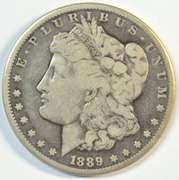 Ultra Rare 1889-CC Morgan Silver Dollar. King of the 'CC's