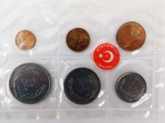 1965 Uncirculated Turkey 6 Coin Set