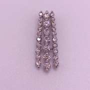 14kt Solid White Gold & Diamond Pendant