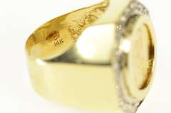 14K Yellow Gold 0.50 Ctw Diamond 1996 Half Eagle $5 Gold Coin Ring