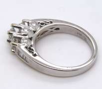 Dazzling White Gold 1cts Diamond anniversary Ring