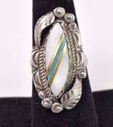 Native American Style Ring in Sterling Silver