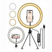 10.2 inch LED Ring Light Video Lamp with Tripod