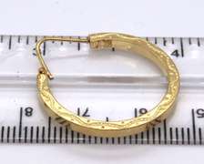 Beautiful Highpolish w Pattern Hoop Earrings