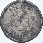 Chas. Fey & Co. Silver Cup Quarter Token