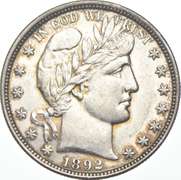 1892 Barber Half Dollar