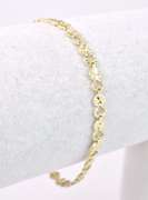 Romantic Ladies Heart Bracelet in 14K Yellow Gold