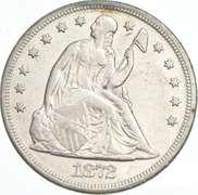 1872 Seated Liberty Dollar