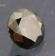 Very fine .32ct smooth cut Black Diamond solitaire