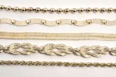 Diverse Group of 5 Sterling Bracelets