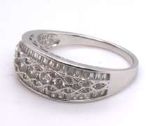 Sterling Silver Cubic Zirconia Band