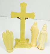 Collection of Vintage Religious Figures & Crucifix