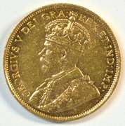 Flashy BU 1912 Canada $5 Gold Piece. Scarce