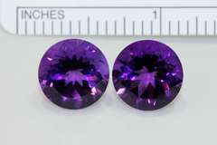 Gem Quality Pair of Natural Amethyst