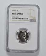 PF68 CAM 1952 Jefferson Nickel - Graded NGC