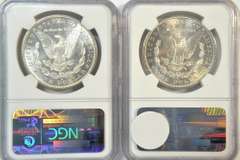 Choice BU 1880-S & 1882-S Morgan Silver Dollars. NGC MS63