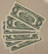 6 1963 A Series CH CU $ 2 Red Seal Notes