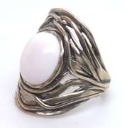 Sterling Silver Signed Gemstone Ring